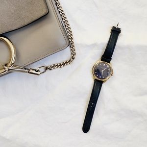 Mougin & Piqard for J. Crew Minuit Watch in Navy